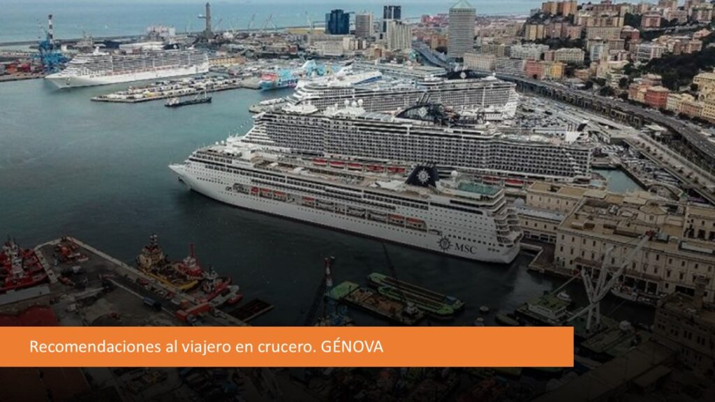 Recomendaciones al viajero en crucero